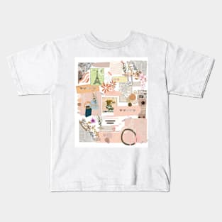 Sketch Book Collage Kids T-Shirt